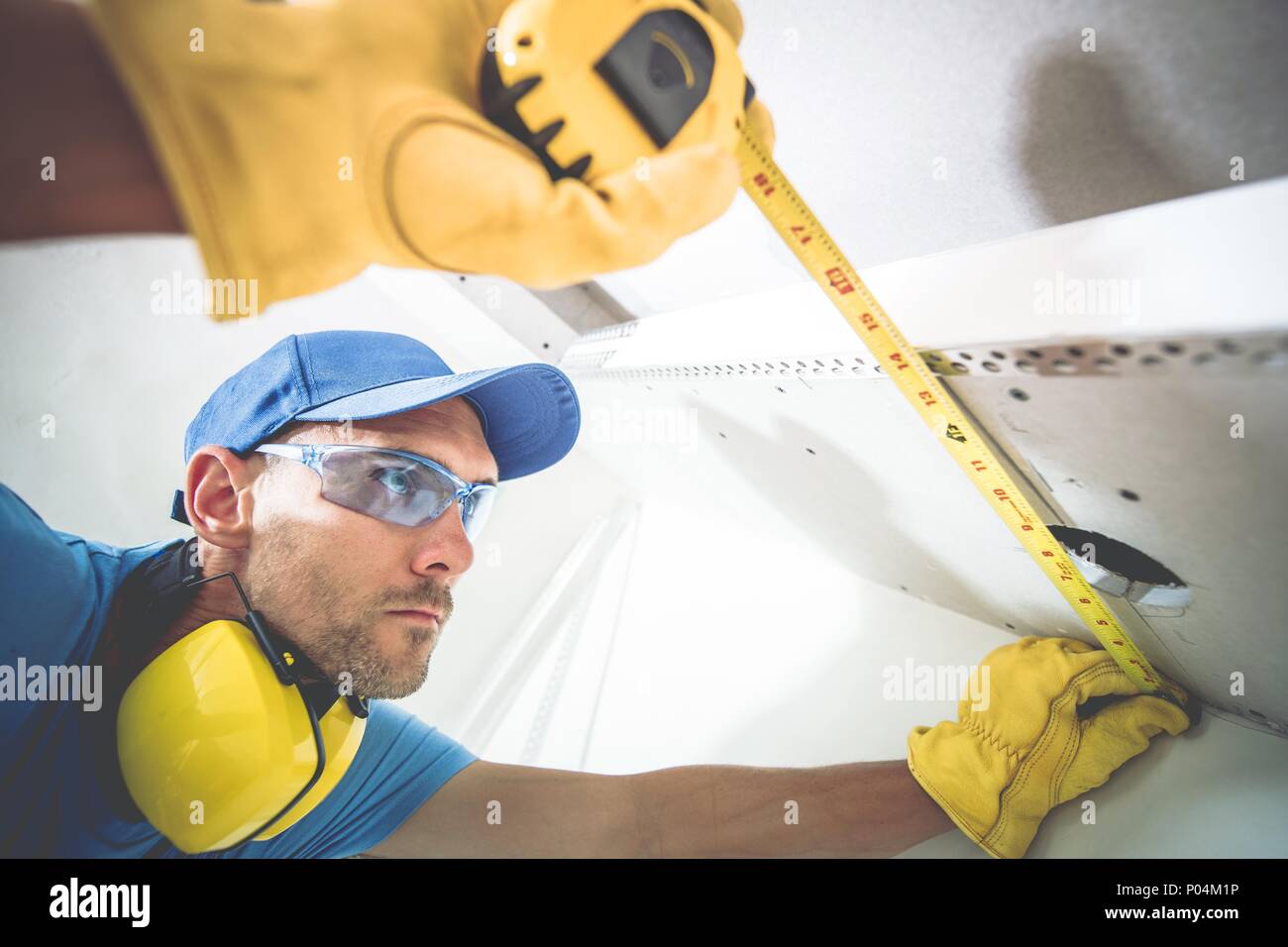 Building Precision And Accuracy Caucasian Contractor In His 30s