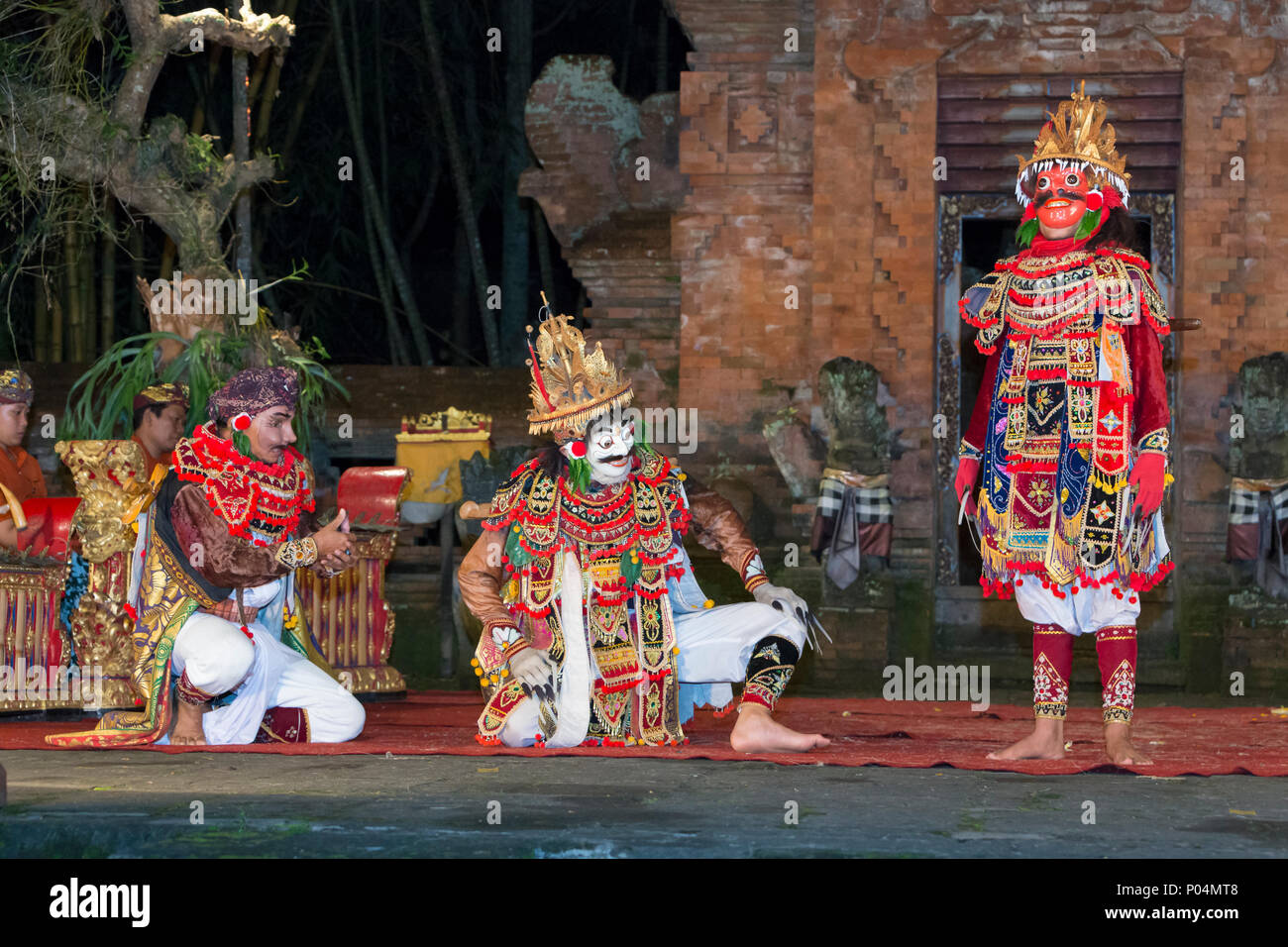 Sunda Upasunda, Barong and Kris dance, Arma theatre, Ubud, Bali, Indonesia Stock Photo