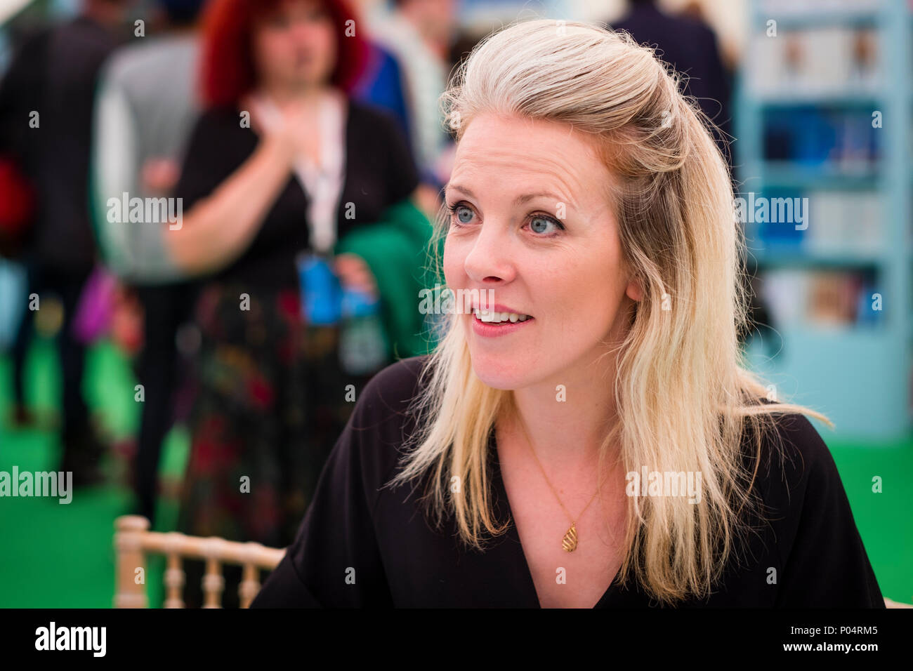 Sarah Crossan,  Irish author. Best known for her books for young adults, including Apple and Rain and One, for which she has won several awards.   At the Hay Festival  of Literature and the Arts, May 2018 Stock Photo