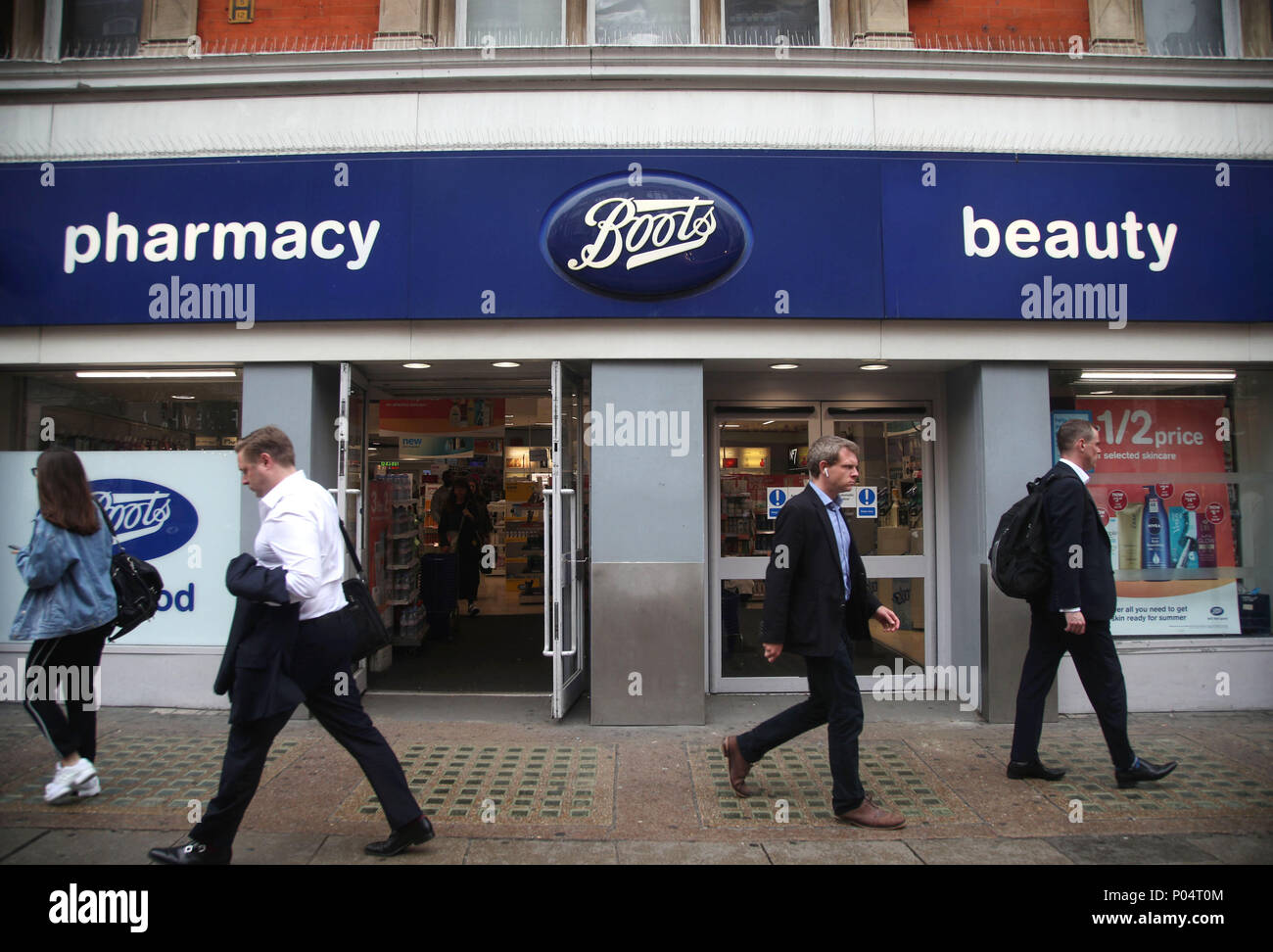 A branch of Boots on Oxford Street, central London Stock Photo Alamy
