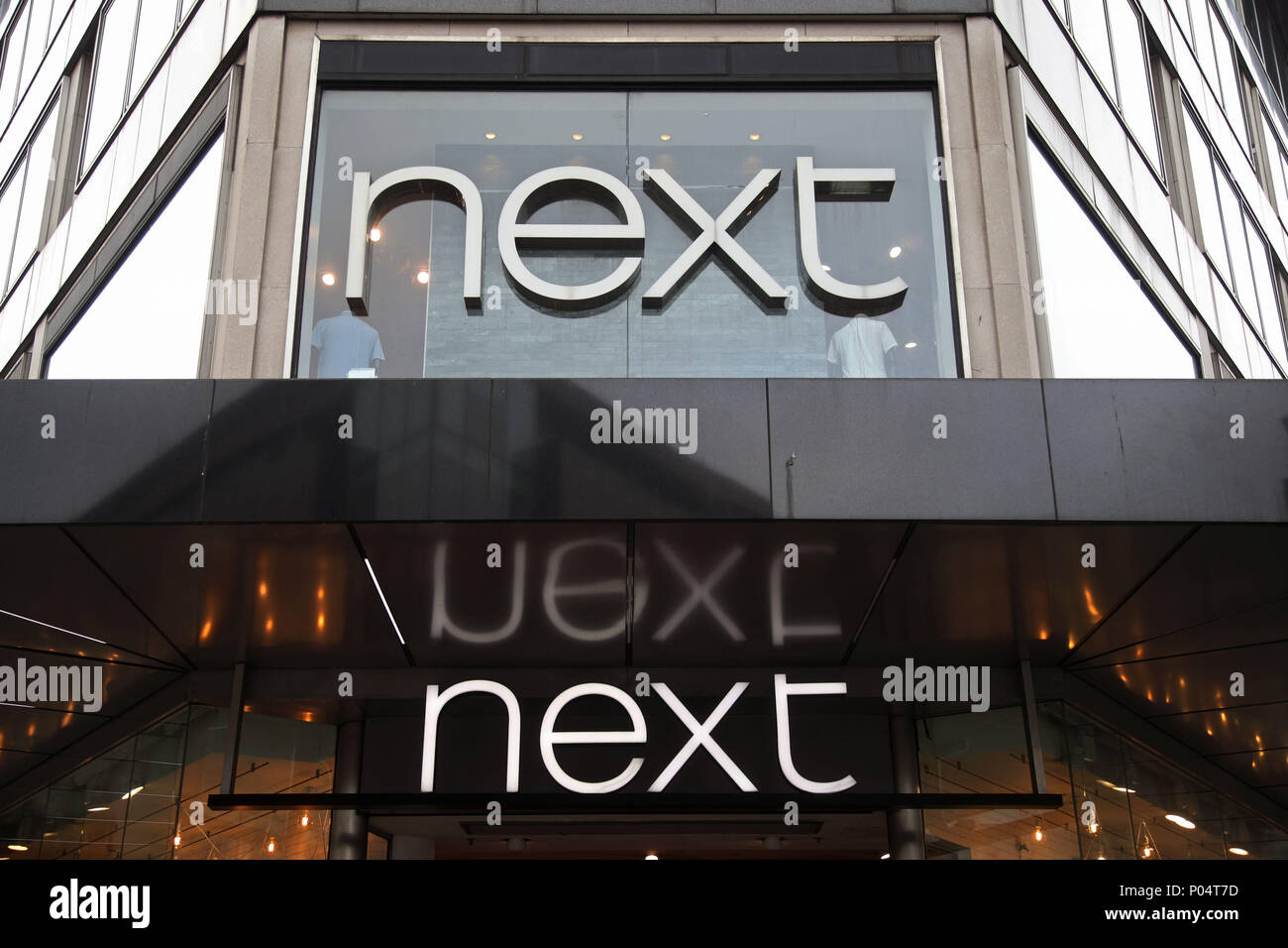 A branch of Next on Oxford Street, central London. Stock Photo