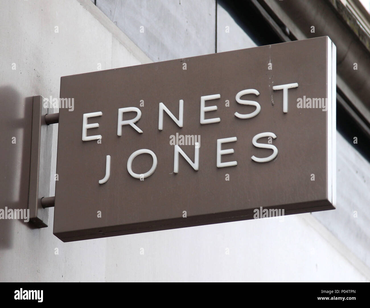 A branch of Ernest Jones on Oxford Street, central London. Stock Photo