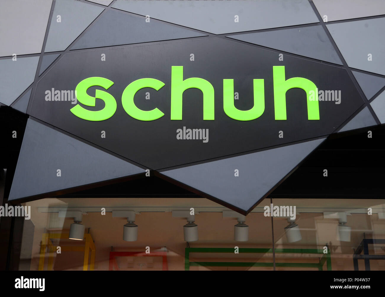 A branch of Schuh on Oxford Street, central London. Stock Photo