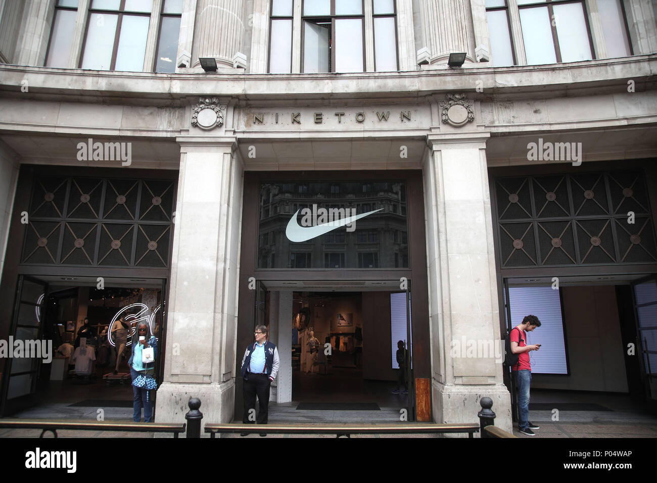 The Niketown store on Oxford Street, central London Stock Photo - Alamy