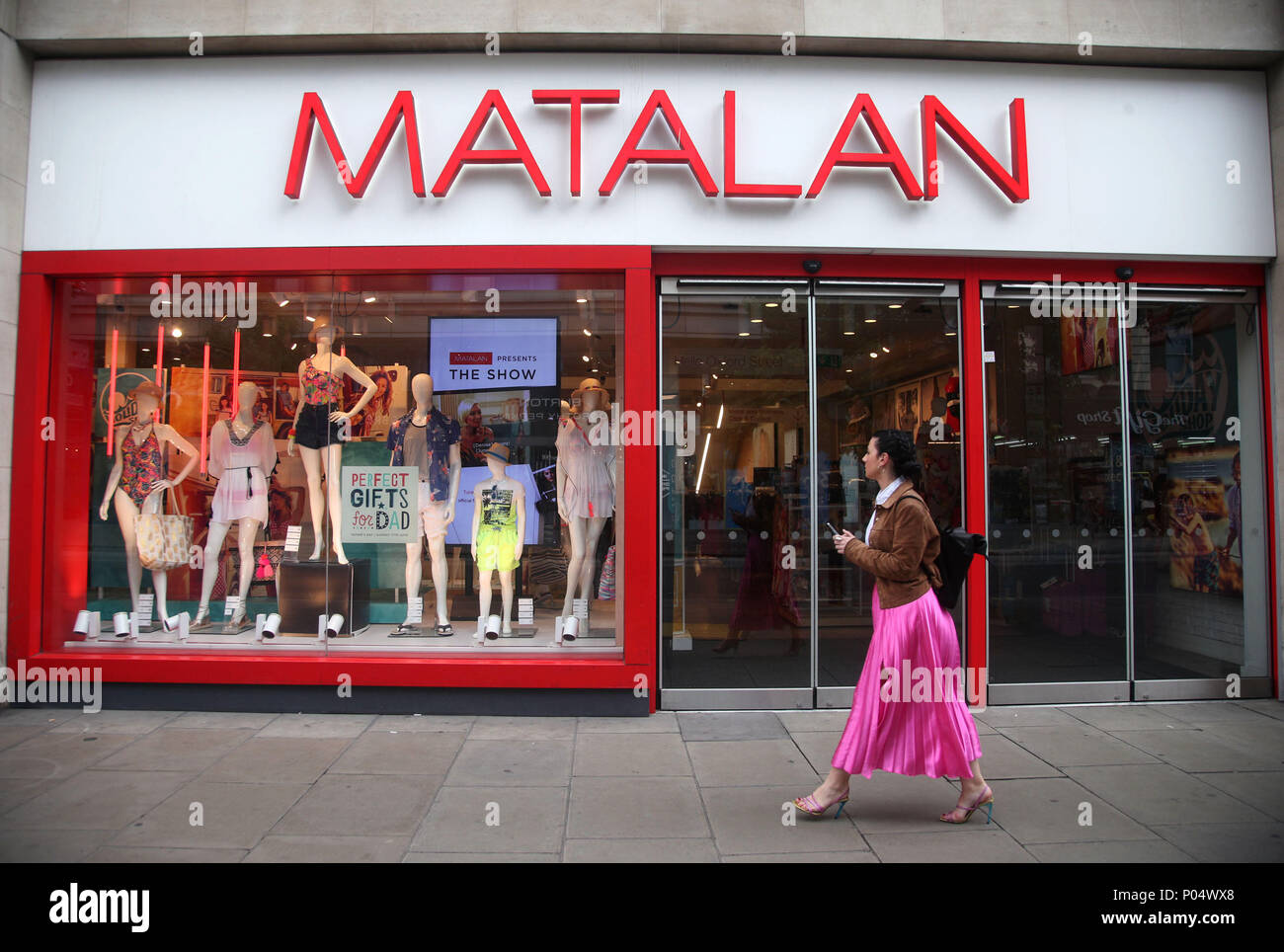 A Matalan store on Oxford Street, central London. Stock Photo