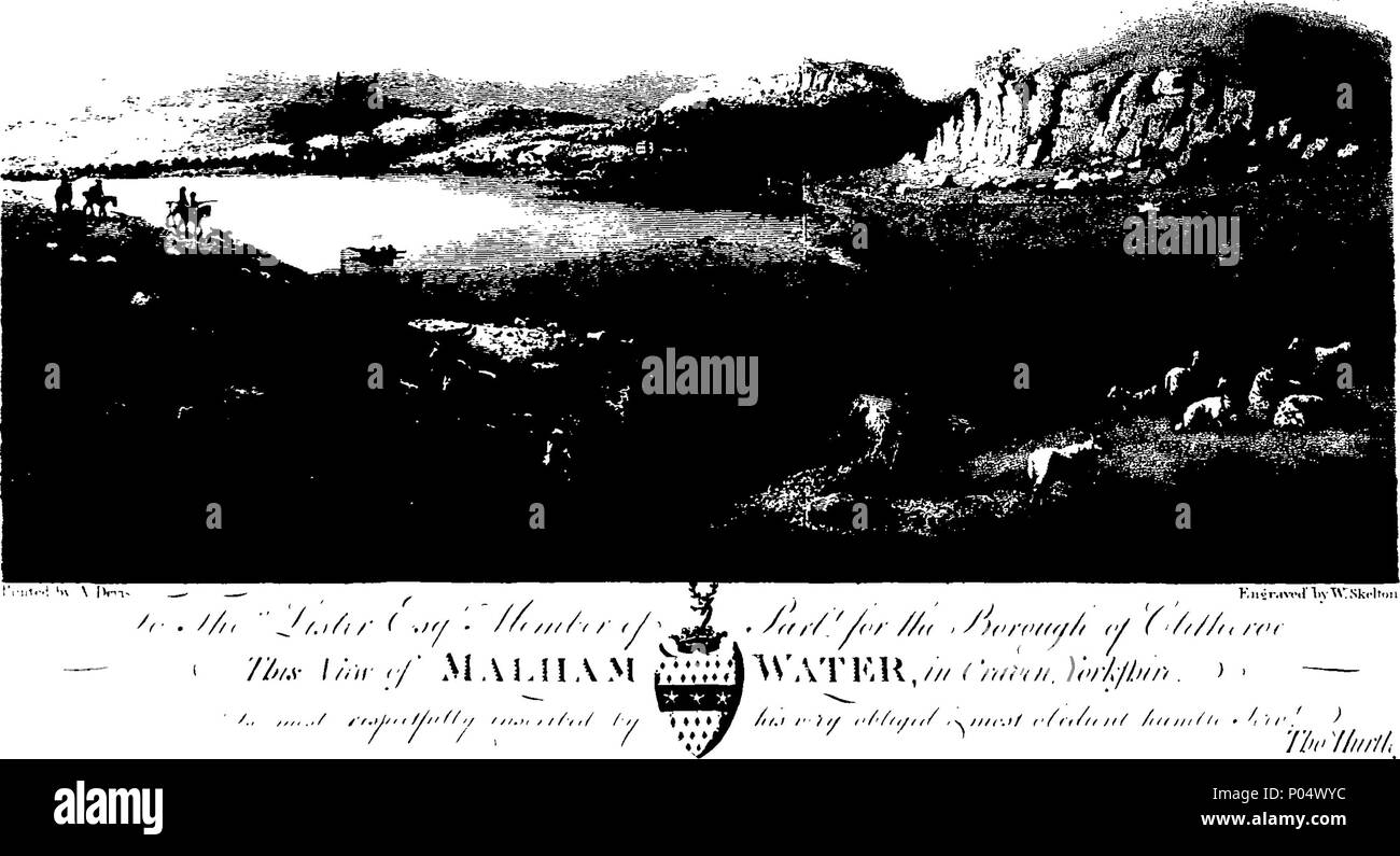 . English: Fleuron from book: A concise account of some natural curiosities, in the environs of Malham, in Craven, Yorkshire. By Thomas Hurtley, of Malham. 71 A concise account of some natural curiosities, in the environs of Malham, in Craven, Yorkshire Fleuron T099464-1 Stock Photo