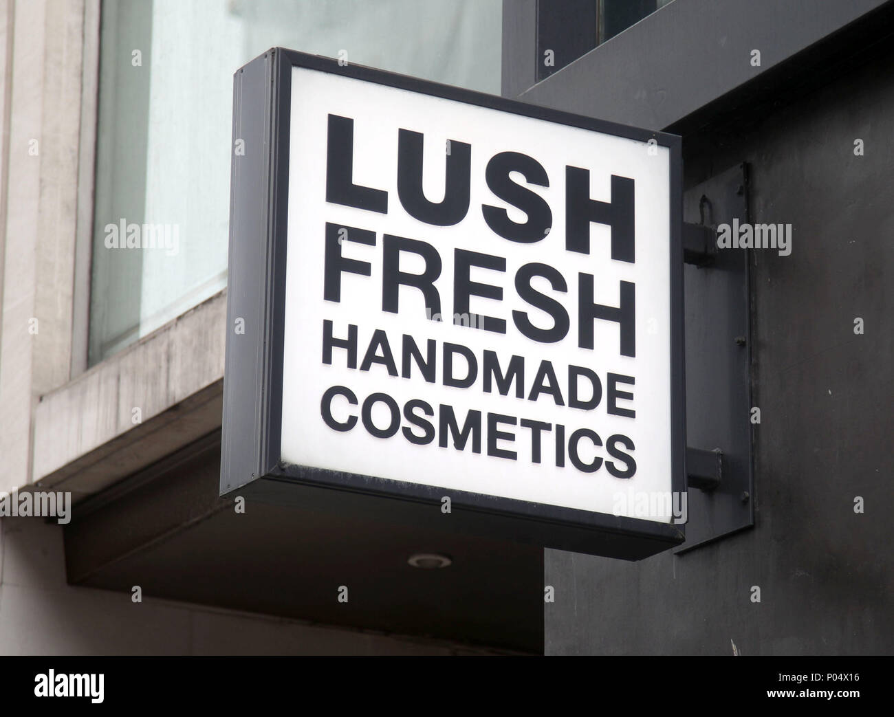 A branch of Lush on Oxford Street, central London. Stock Photo
