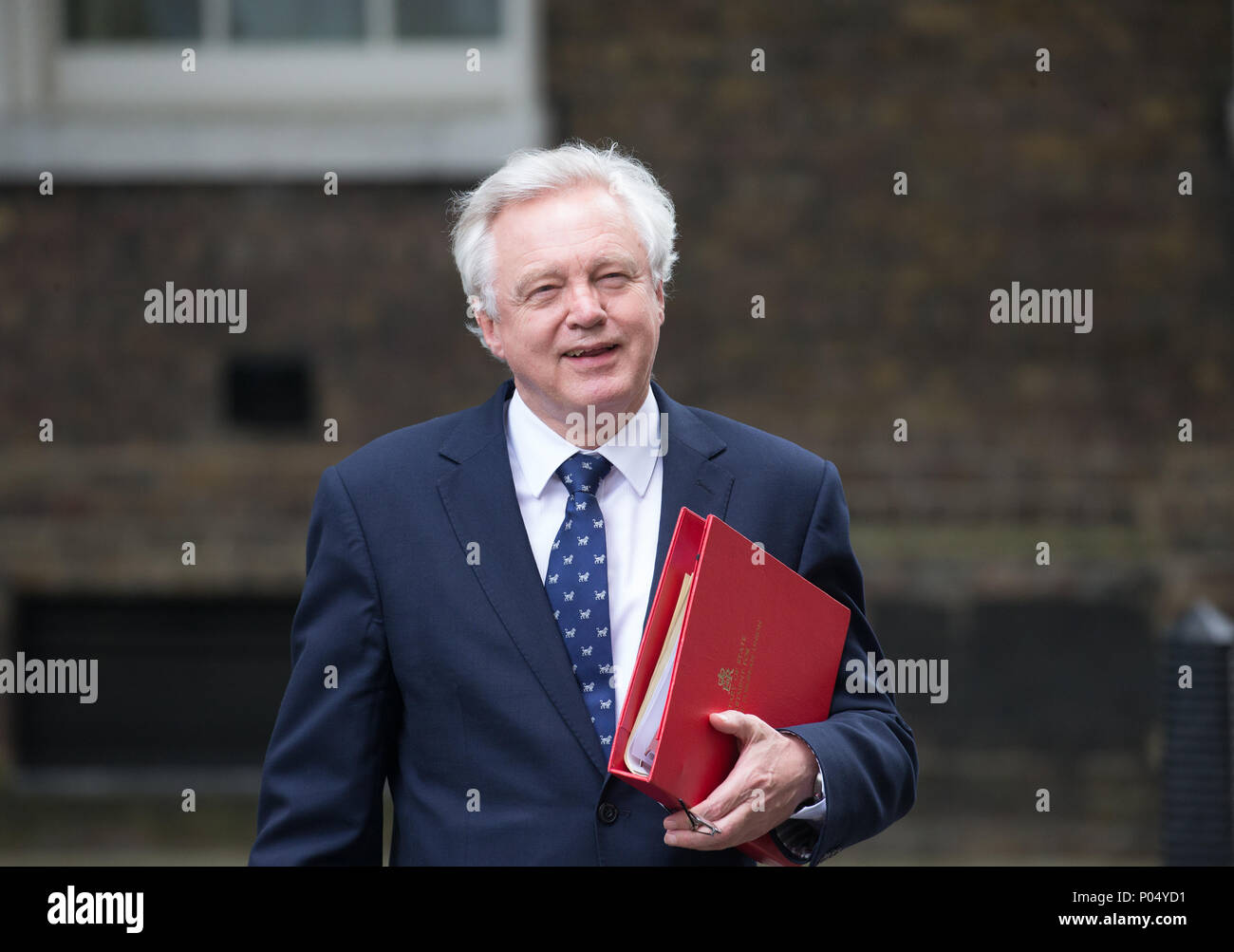 Former Brexit Secretary, David Davis, At Downing Street for a