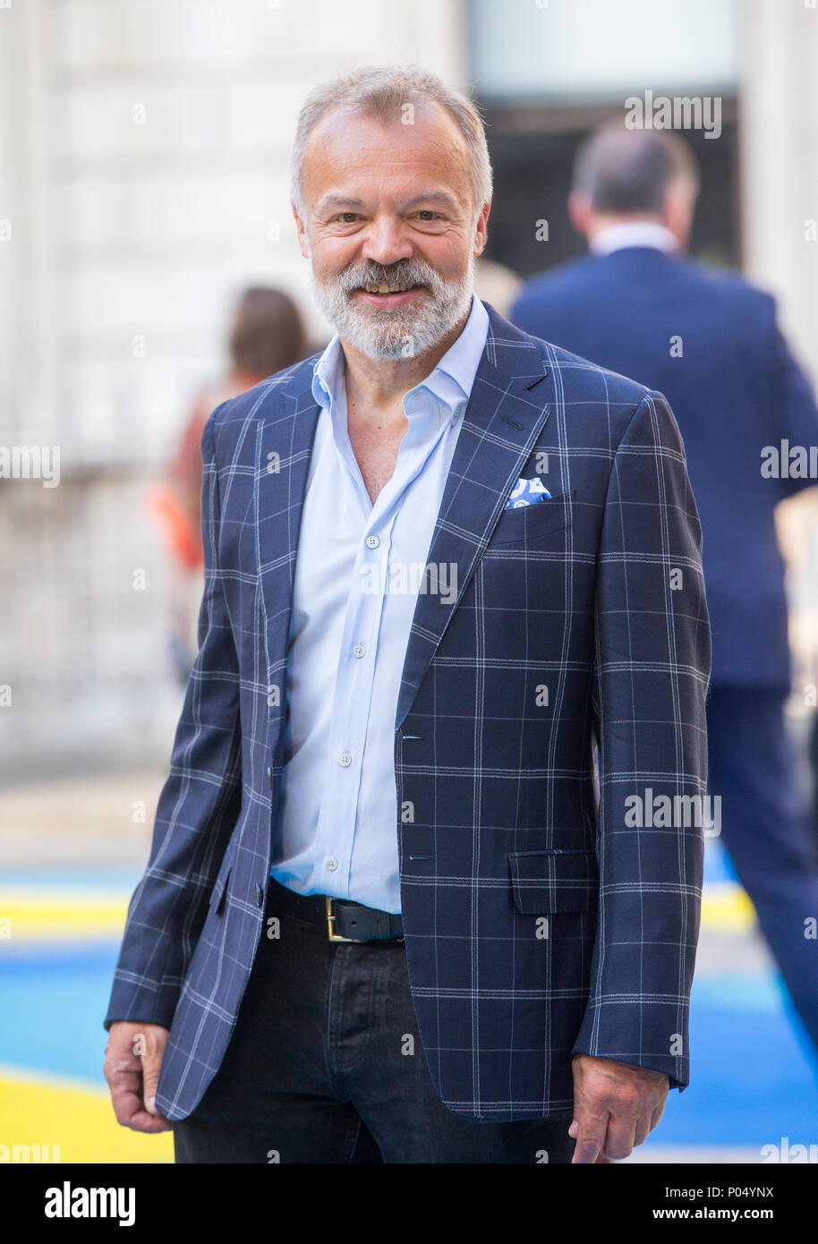 Television and Radio presenter, Graham Norton, arrives at the Royal Academy Summer Exhibition Stock Photo