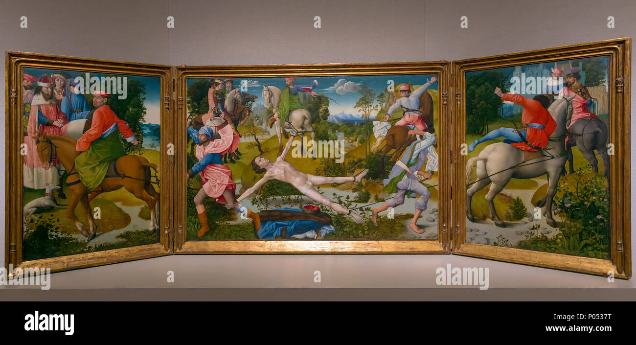 Martyrdom of Saint Hippolytus, Artist Unknown, 15th Century, Museum of