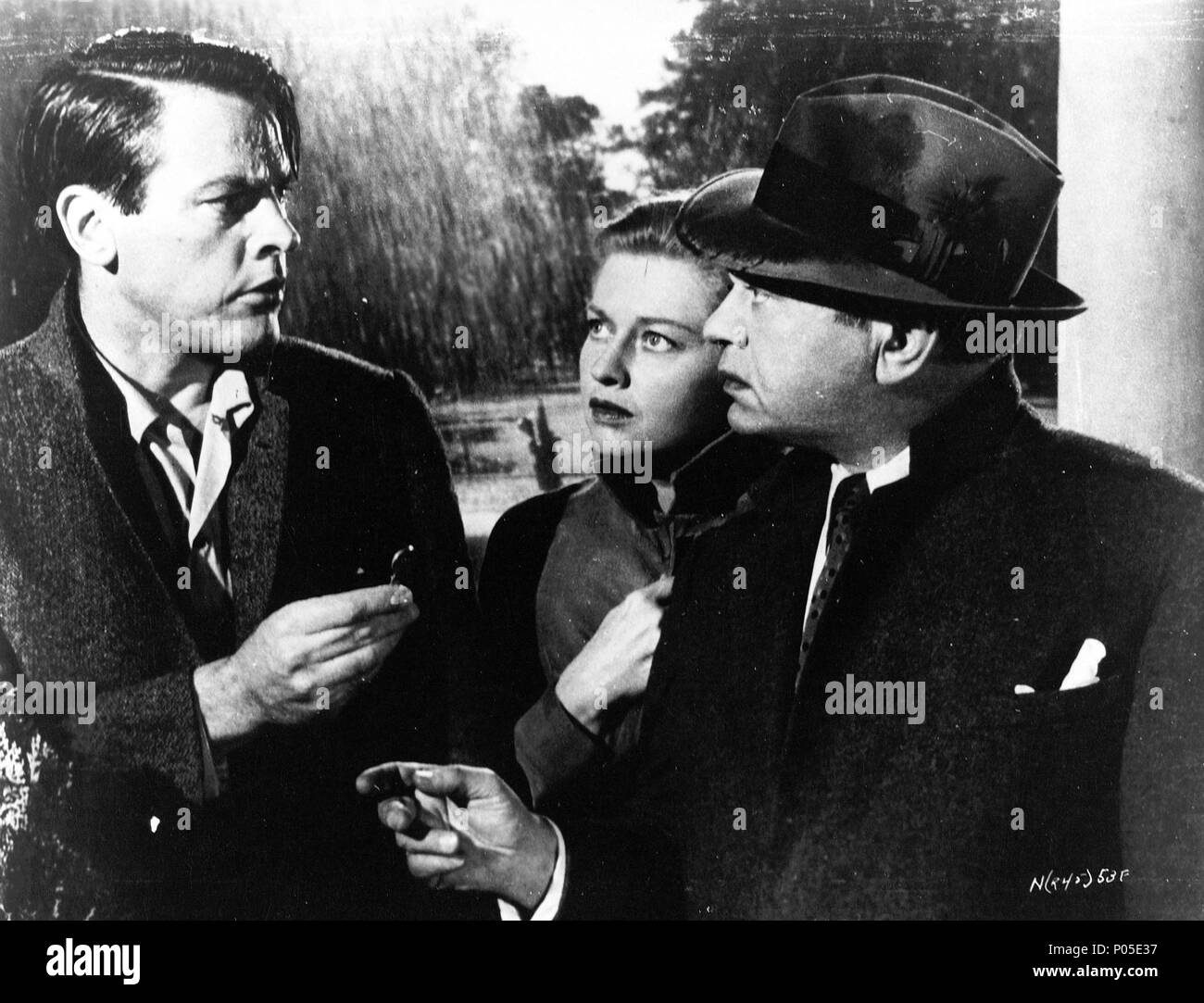 Original Film Title: NIGHTMARE.  English Title: NIGHTMARE.  Film Director: MAXWELL SHANE.  Year: 1956.  Stars: EDWARD G. ROBINSON; KEVIN MCCARTHY; VIRGINIA CHRISTINE. Credit: UNITED ARTISTS / Album Stock Photo