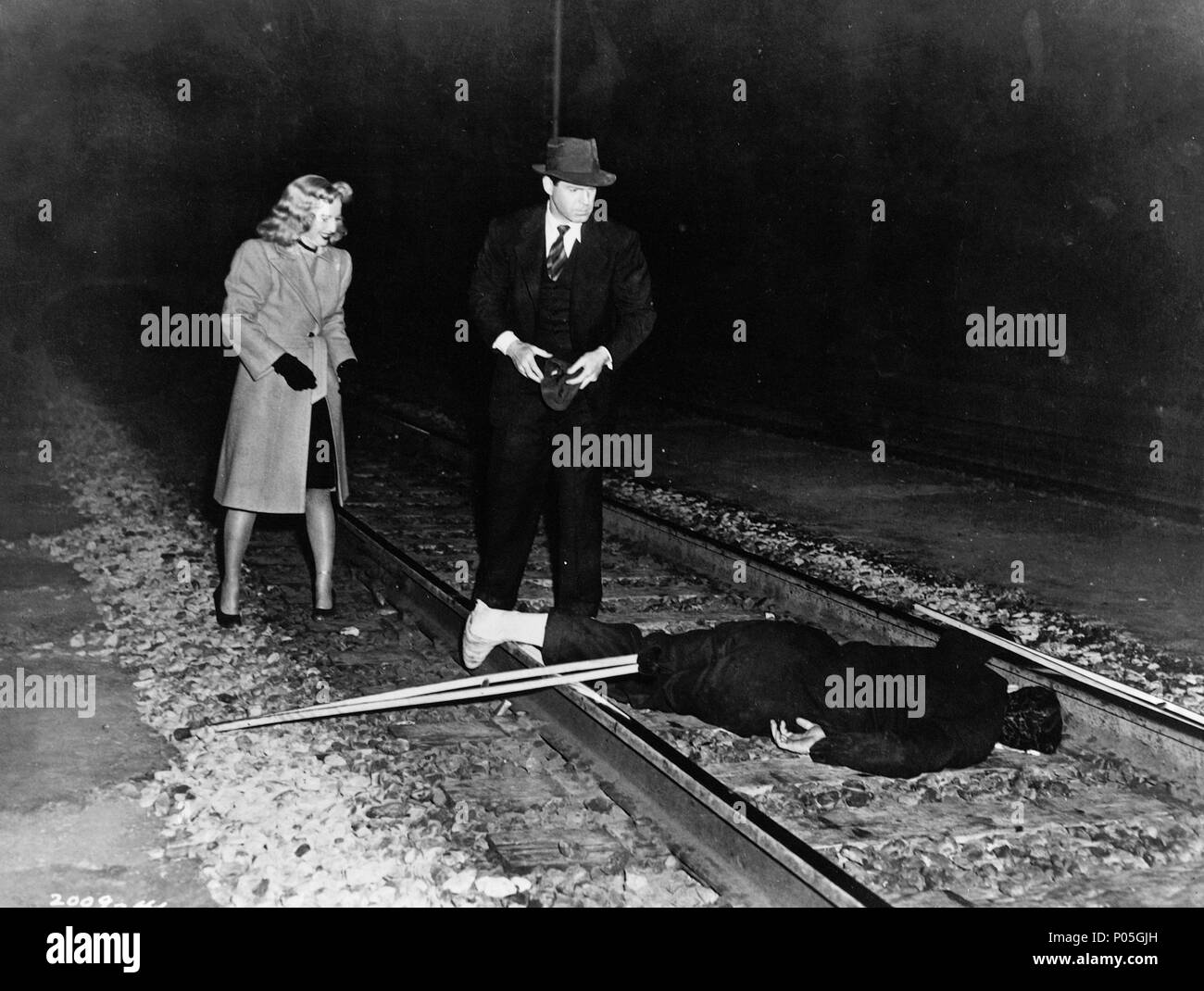 Original Film Title: DOUBLE INDEMNITY. English Title: DOUBLE INDEMNITY.  Film Director: BILLY WILDER. Year: 1944. Stars: FRED MACMURRAY; BARBARA  STANWYCK. Credit: PARAMOUNT PICTURES / Album Stock Photo - Alamy, image size:1300x1070