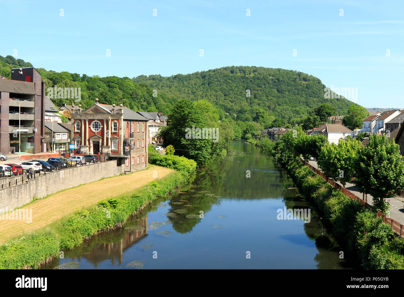 River Taff, Pontypridd, South Wales, UK Stock Photo Alamy