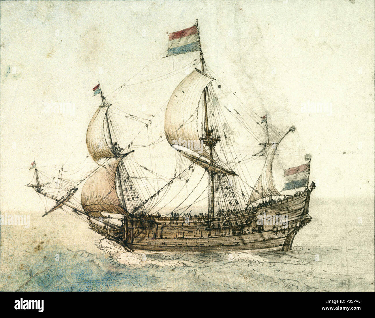 English A Dutch Three Masted Ship Under Sail It Is Recorded As Early As The 16s That Verbeeck Painted Beautiful And Accurate Pictures Of Ships A Fact Which Is Borne Out By