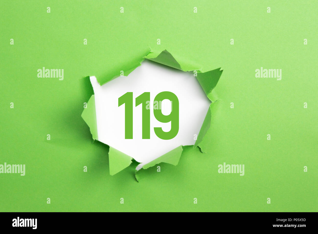 Green Number 175 on green paper background Stock Photo - Alamy