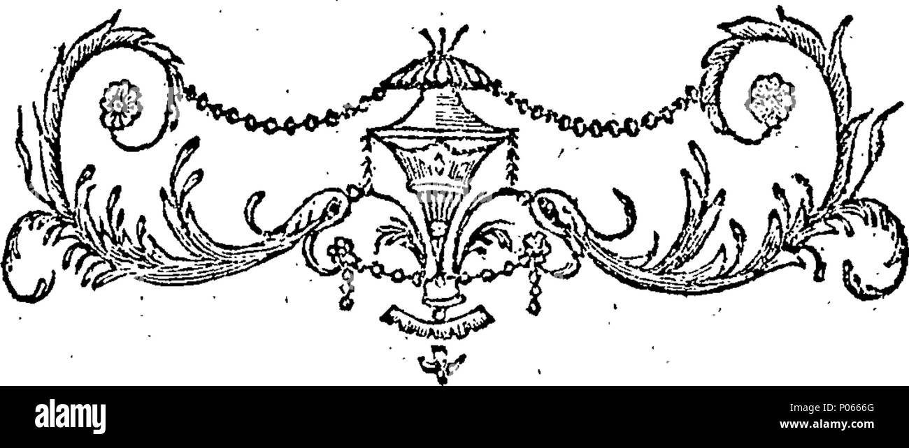 . English: Fleuron from book: A discourse on the character and virtues of General George Washington: delivered on the twenty-second of February, 1800: the day of national mourning for his death. By Daniel Dana, Minister of a church in Newburyport. Published at the desire of the hearers; to whom it is affectionately inscribed. 93 A discourse on the character and virtues of General George Washington- delivered on the twenty-second of February Fleuron W030842-1 Stock Photo