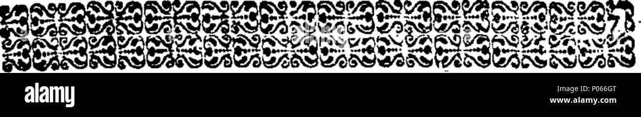. English: Fleuron from book: A discourse upon the good work. Delivered at the monthly Tuesday lecture in Pembrook, September 7th. 1742. And now published at the earnest desire of the hearers. By John Hancock, A.M. Pastor of the First Church in Braintree. [Six lines of Scripture texts]. 94 A discourse upon the good work Fleuron W020212-3 Stock Photo