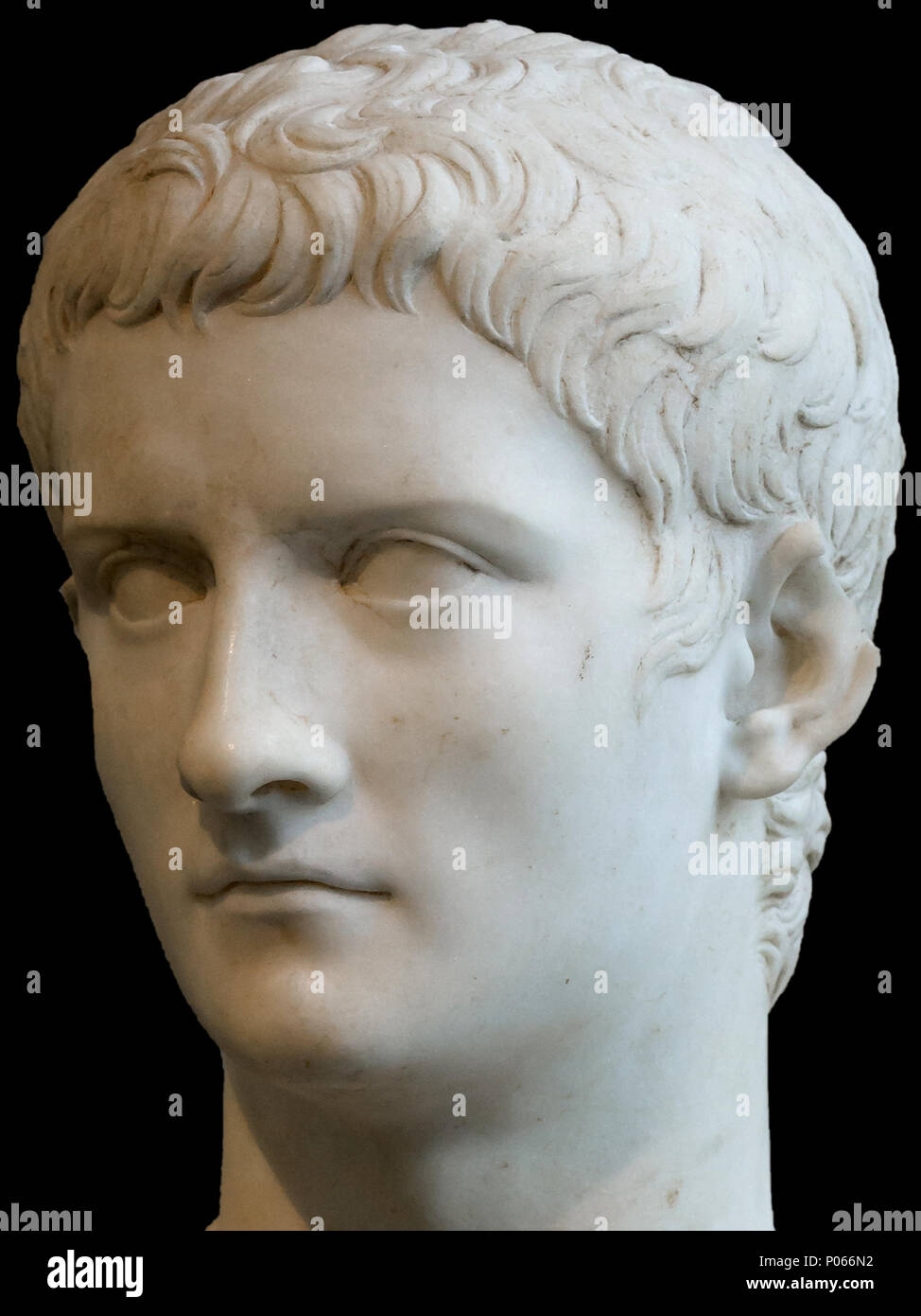 . Marble portrait bust of the emperor Gaius, known as Caligula ...