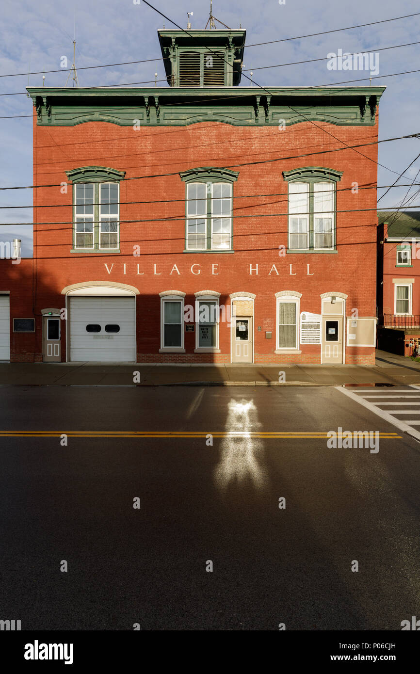 Village Hall, Fort Plain, New York State Stock Photo Alamy