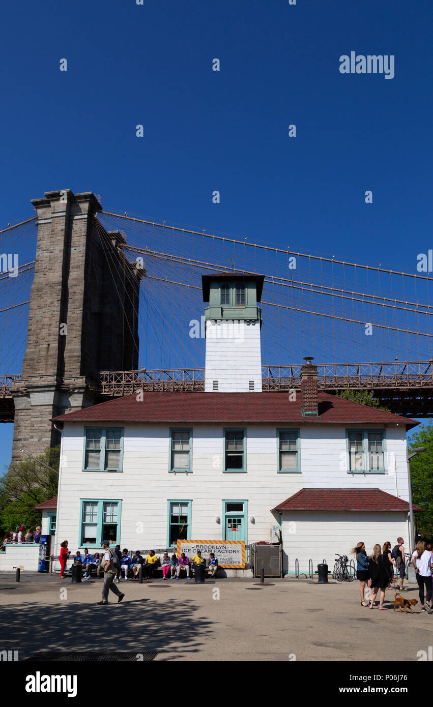 The Brooklyn Ice cream Factory, a popular ice cream parlor, Brooklyn