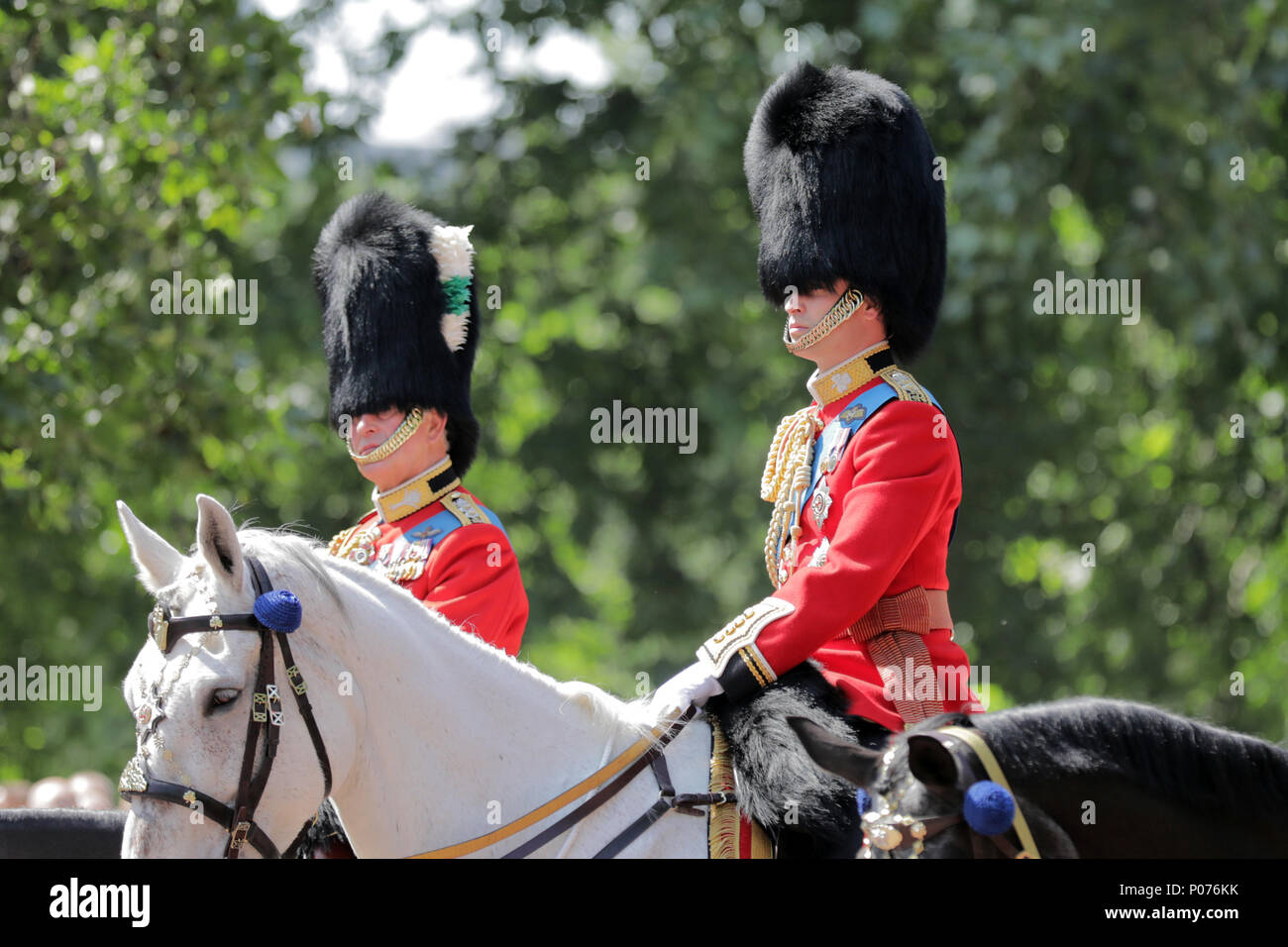 London, UK, 9 June 2018.  HRH Prince William, the Duke of Cambridge, on his horse, Wellesey, Trooping the Colour Credit: amanda rose/Alamy Live News Credit: amanda rose/Alamy Live News Stock Photo