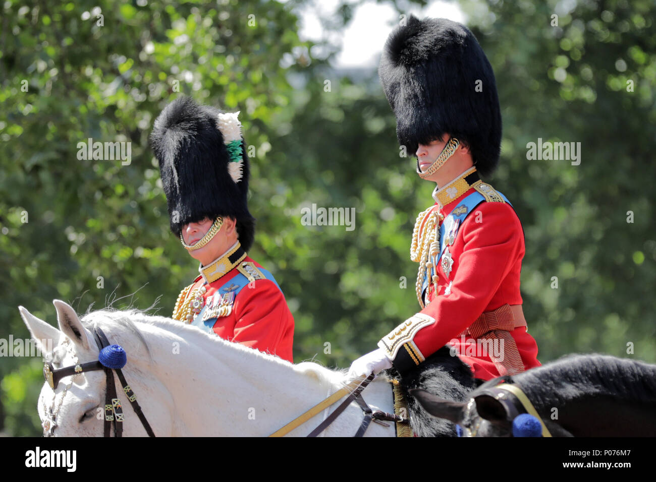 London, UK, 9 June 2018.  HRH Prince William, the Duke of Cambridge, on his horse, Wellesey, Trooping the Colour Credit: amanda rose/Alamy Live News Credit: amanda rose/Alamy Live News Stock Photo