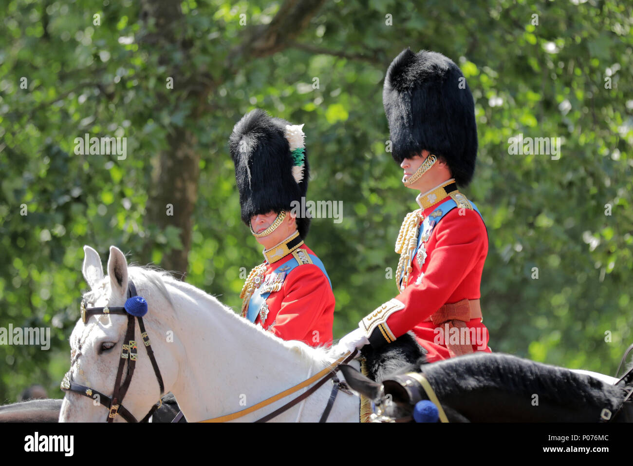 London, UK, 9 June 2018.  HRH Prince William, the Duke of Cambridge, on his horse, Wellesey, Trooping the Colour Credit: amanda rose/Alamy Live News Credit: amanda rose/Alamy Live News Stock Photo