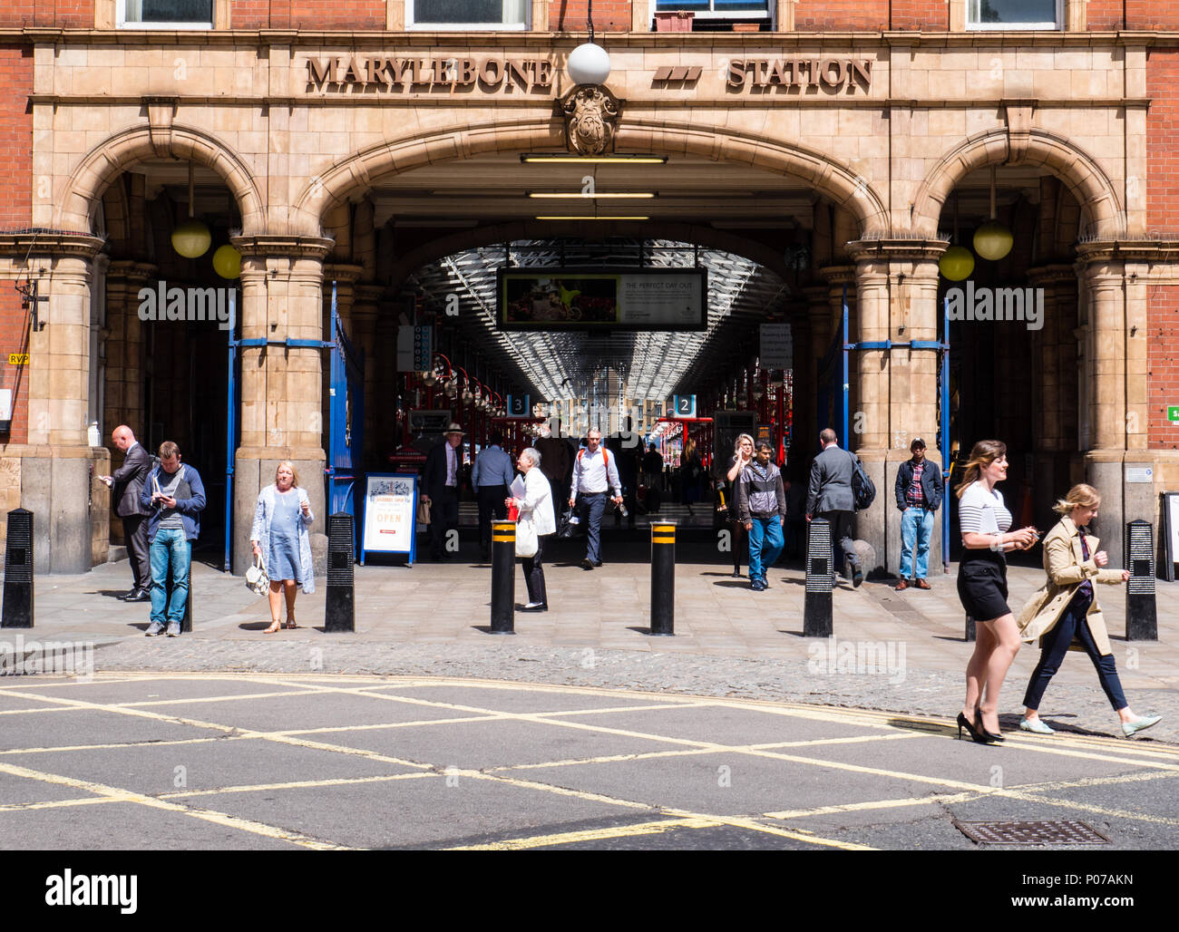 Marylebone Railway Station, City of Westminster, London, UK,GB. Stock Photo