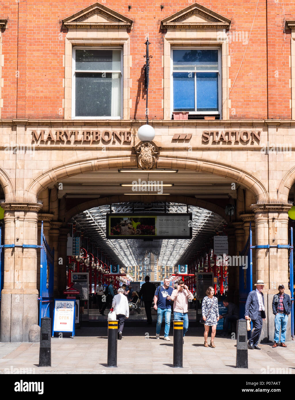 Marylebone Railway Station, City of Westminster, London, UK,GB. Stock Photo