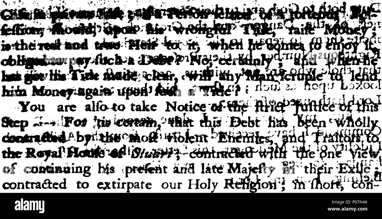. English: Fleuron from book: A genuine intercepted letter, from Father Patrick Graham, almoner and confessor to the Pretender's son, in Scotland, to Father Benedick Yorke, titular bishop of St. David's, at Bath. Published by authority. 110 A genuine intercepted letter Fleuron T040766-3 Stock Photo