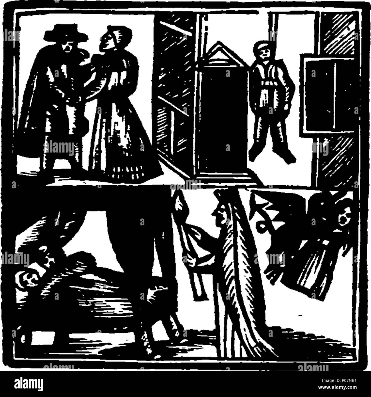 English Fleuron From Book A Godly Warning To All Maidens - 