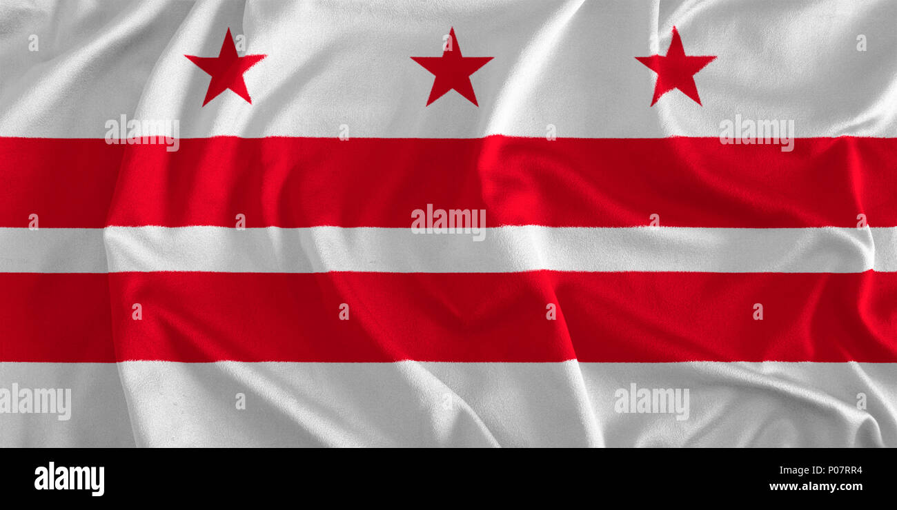 Flag of the District of Columbia, Nation's Capital Stock Photo