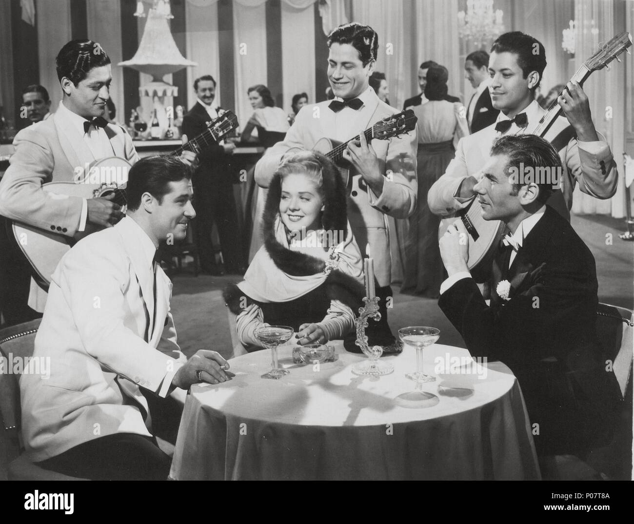 Original Film Title: THAT NIGHT IN RIO.  English Title: THAT NIGHT IN RIO.  Film Director: IRVING CUMMINGS.  Year: 1941.  Stars: ALICE FAYE; DON AMECHE; LEONID KINSKEY. Credit: 20TH CENTURY FOX / Album Stock Photo