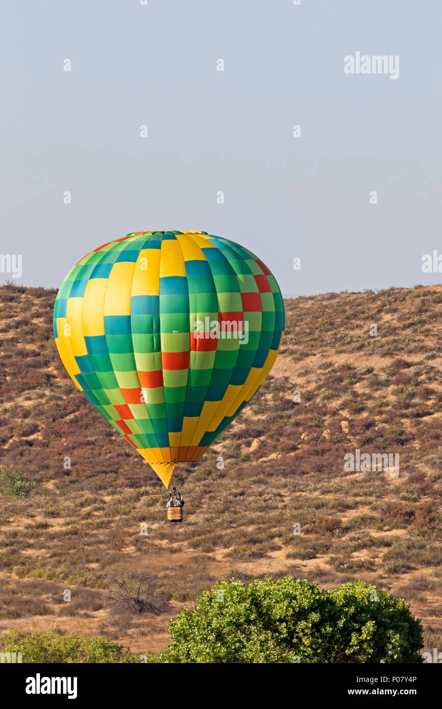 Balloon rides at Temecula Hot Air Balloon Festival in California Stock