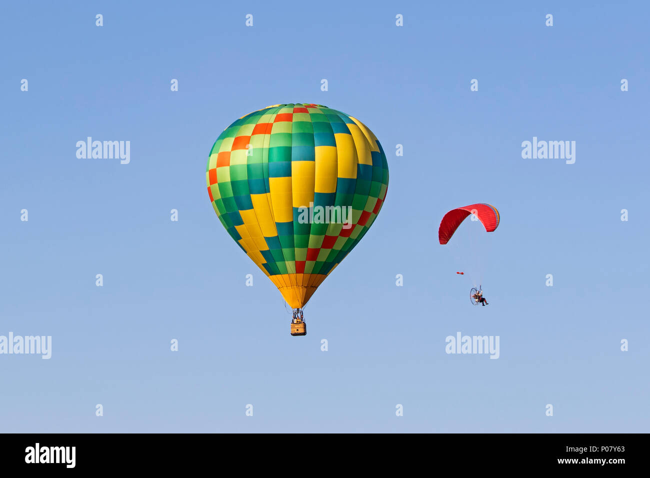 Balloon rides at Temecula Hot Air Balloon Festival in California Stock