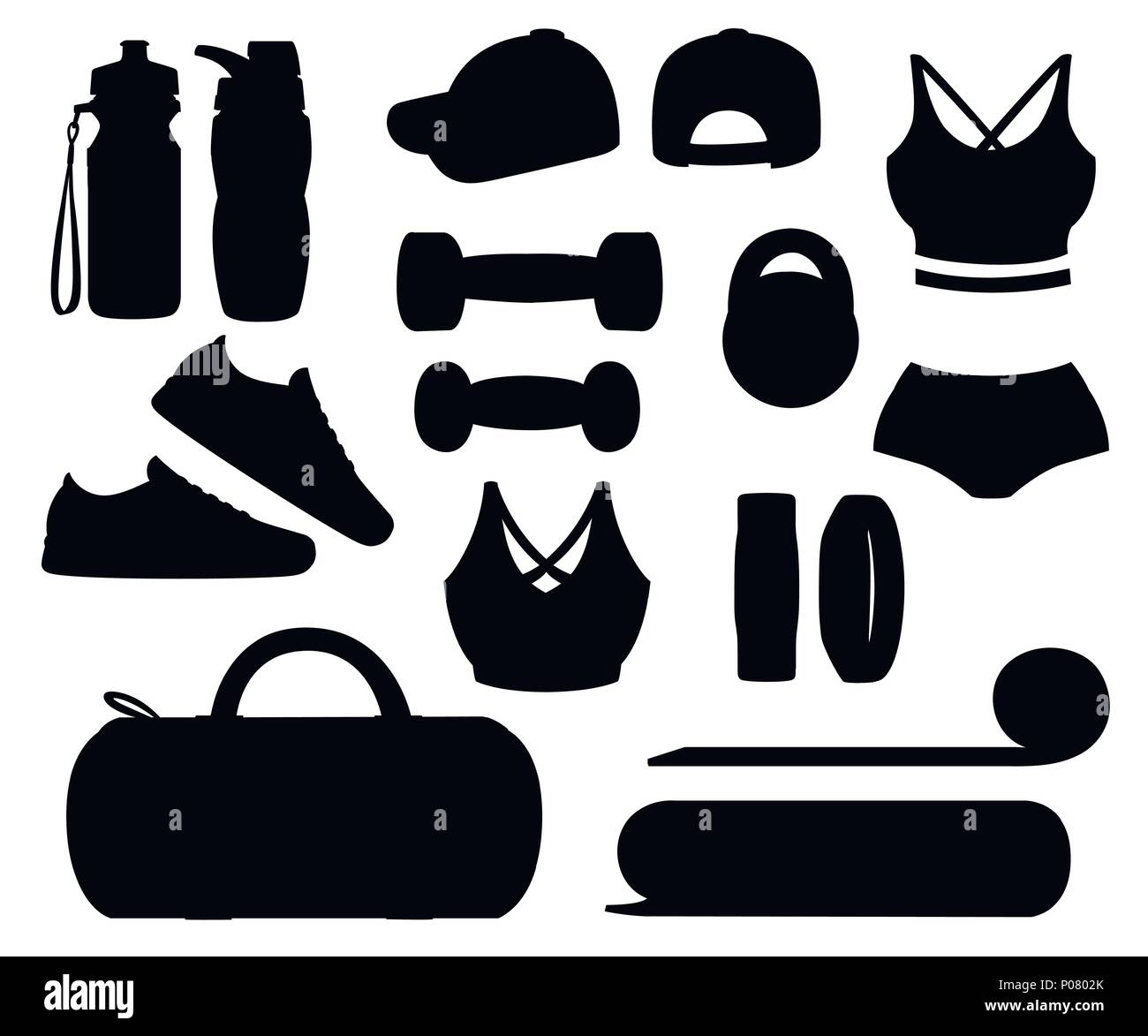 Sports accessories Stock Vector Images - Alamy