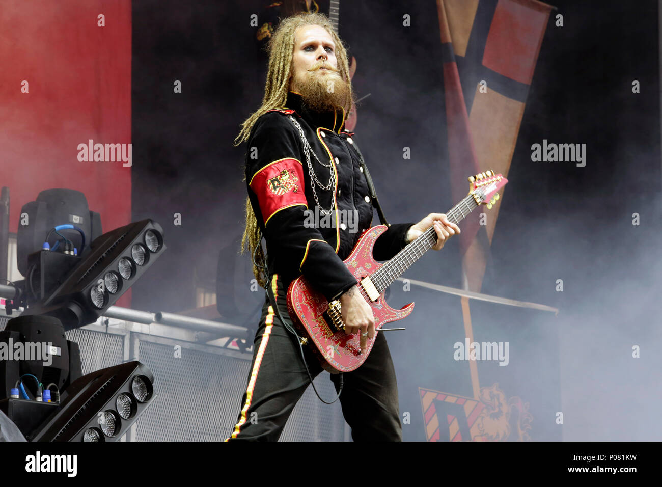 Jonas Jarlsby of the band Avatar performs on stage during Download
