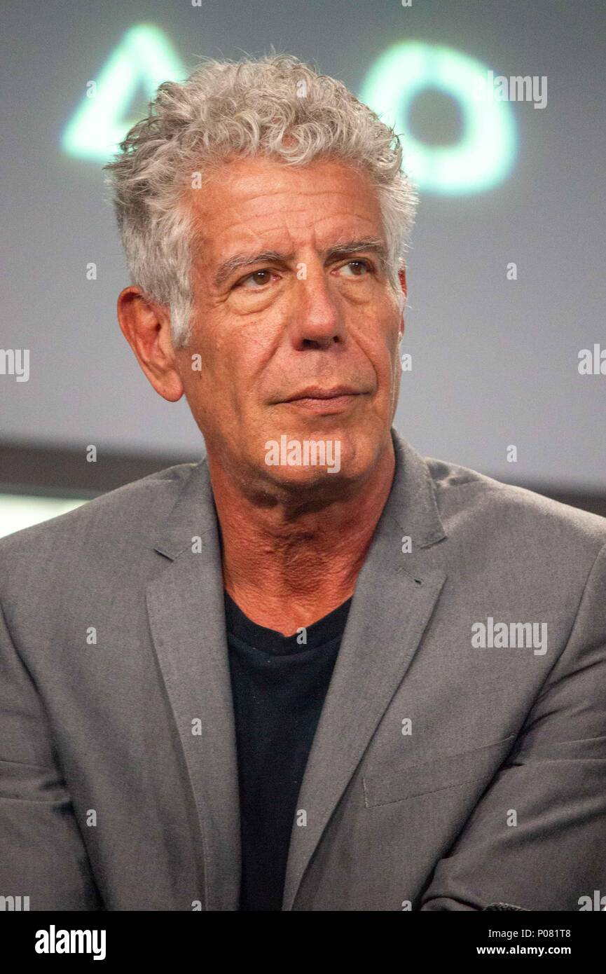 Anthony Bourdain at BUILD Series NYC on April 19, 2017 Stock Photo