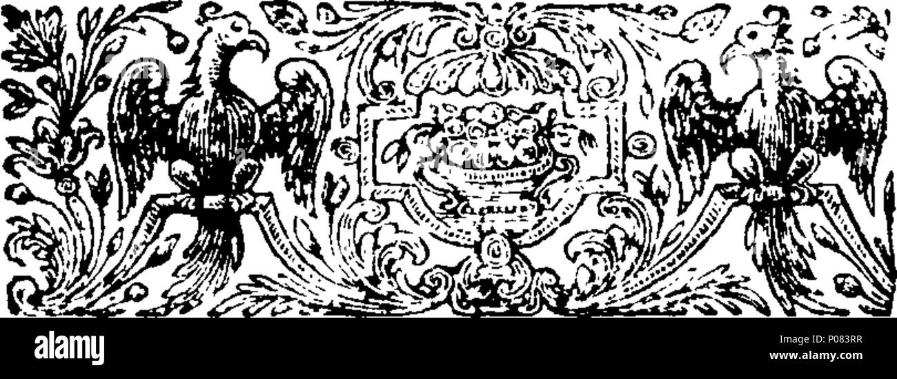 . English: Fleuron from book: A letter to a clergyman. 121 A letter to a clergyman. Fleuron T016548-3 Stock Photo