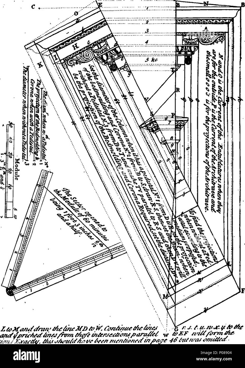 . English: Fleuron from book: A general treatise of architecture. In ...