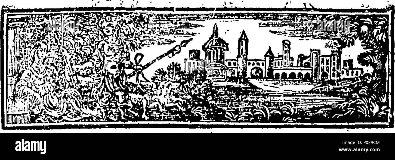 . English: Fleuron from book: A general treatise of husbandry and gardening; containing a new system of vegetation: illustrated with many observations and experiments. In two volumes. Formerly publish'd monthly, and now methodiz'd and digested under proper heads, with additions and great alterations. In four parts. Part I. Concerning the Improvement of Land, by fertilizing bad Soils. Of stocking of Farms with Cattle, Poultry, Fish, Bees, Grasses, Grain, Cyder, &c. Part II. Instructions to a Gardener, wherein is demonstrated the Circulation of Sap, the Generation of Plants, the Nature of Soil,  Stock Photo