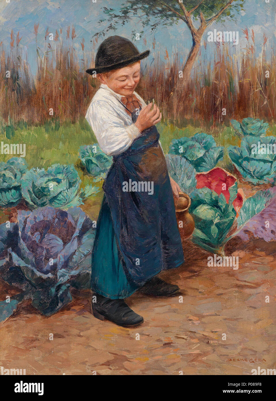 41 Geza Peske Der kleine Gärtner Stock Photo Alamy