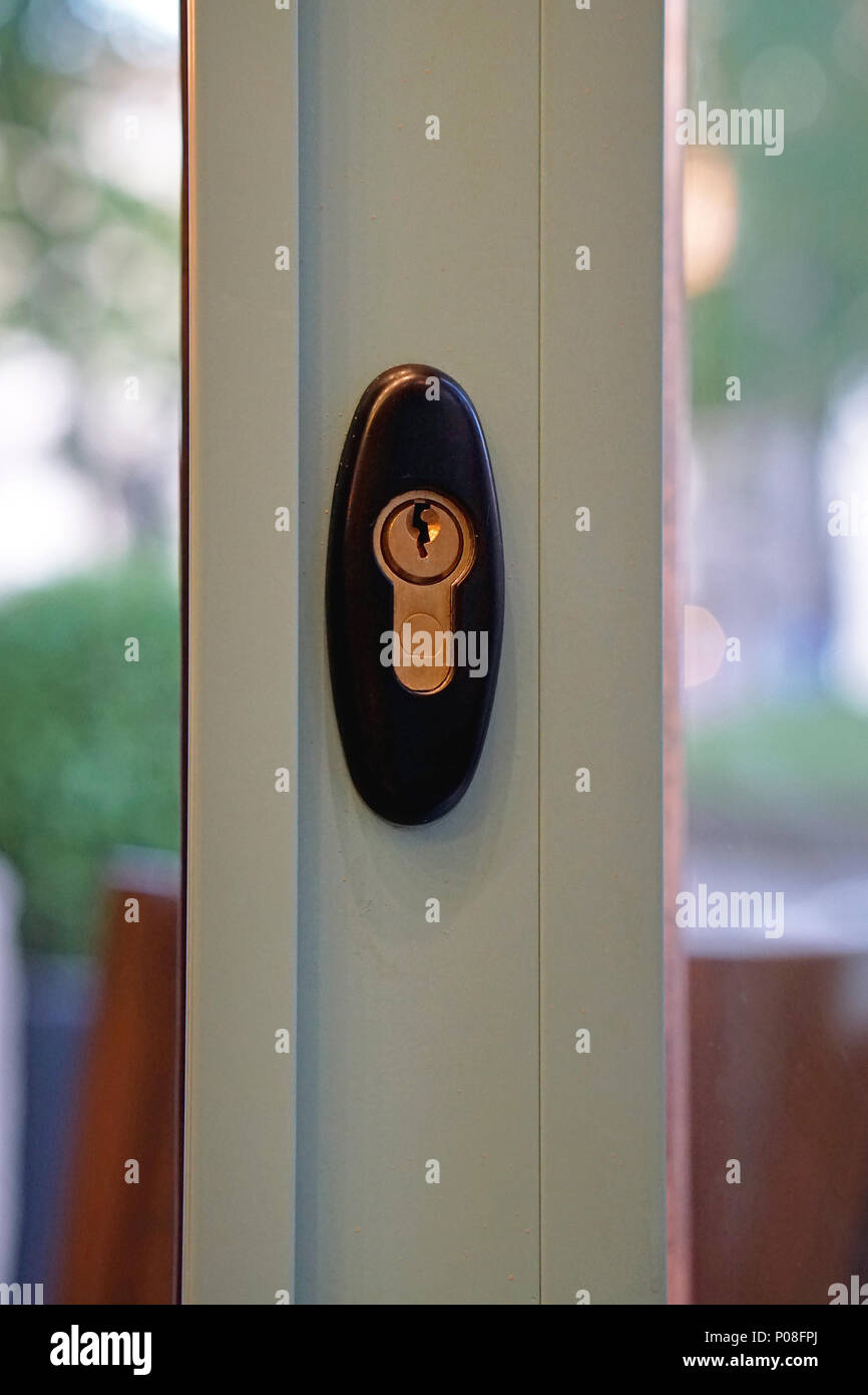 Window with built in safety lock protection Stock Photo - Alamy