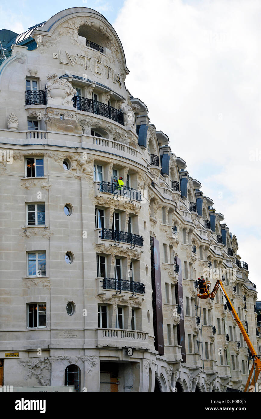 Lutecia Palace Hotel - Paris - France Stock Photo