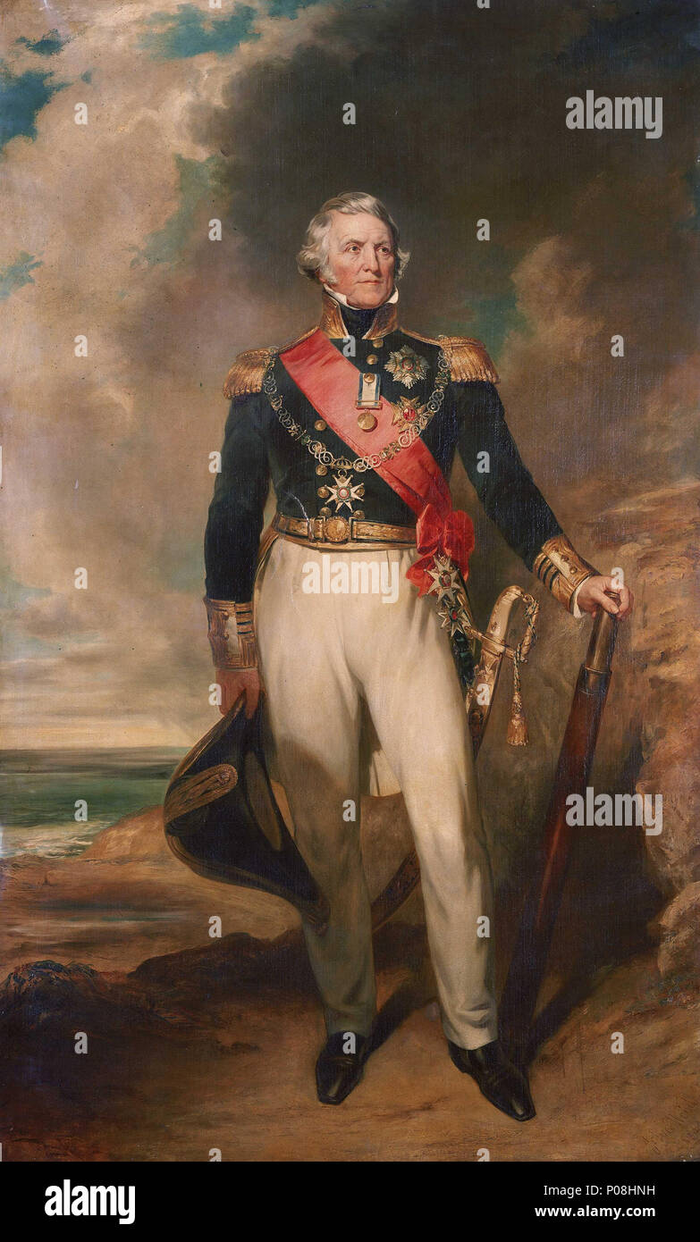 . English Admiral Sir Philip H Calderwood Durham (17631845) A full