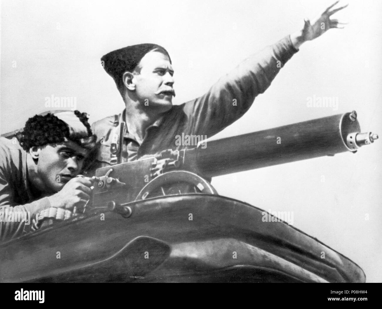 Original Film Title: CHAPAEV.  English Title: CHAPAYEV.  Film Director: GEORGI VASILYEV; SERGEI VASILYEV.  Year: 1934.  Stars: BORIS BABOCHKIN. Credit: LENFILM / Album Stock Photo
