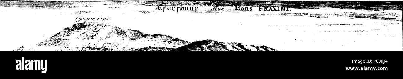 . English: Fleuron from book: A letter to Dr Mead concerning some antiquities in Berkshire, particularly shewing that the White Horse, which gives name to the Vale, is a monument of the West-Saxons, made in memory of a great victory obtained over the Danes A.D. 871. By Francis Wise B. D. Fell. of Trin. Coll. Oxon. 122 A letter to Dr Mead concerning some antiquities in Berkshire Fleuron T087599-1 Stock Photo