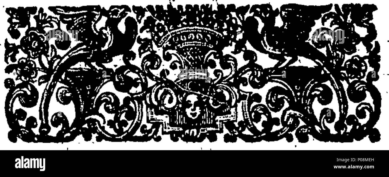 . English: Fleuron from book: A letter to the citizens of London. 124 A letter to the citizens of London. Fleuron N019587-3 Stock Photo