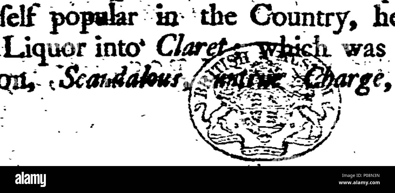 . English: Fleuron from book: A letter to the public. 125 A letter to the public. Fleuron T004339-1 Stock Photo