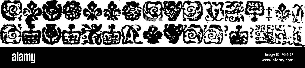 . English: Fleuron from book: A letter to the public. 125 A letter to the public. Fleuron T004339-2 Stock Photo